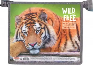 Папка для тетрадей "Дикий тигр", А5 (ПТ-5991) пластик обложка книги