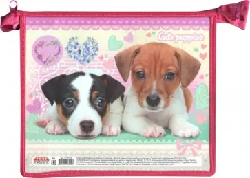 Папка для тетрадей "Милые щенки", А5 (ПТ-6004) пластик обложка книги