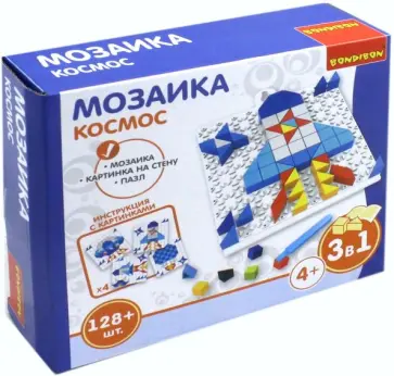 Мозаика "Космос", 128 деталей (ВВ3027) обложка книги