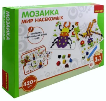 Мозаика "Мир насекомых", 420 деталей (ВВ3031) обложка книги