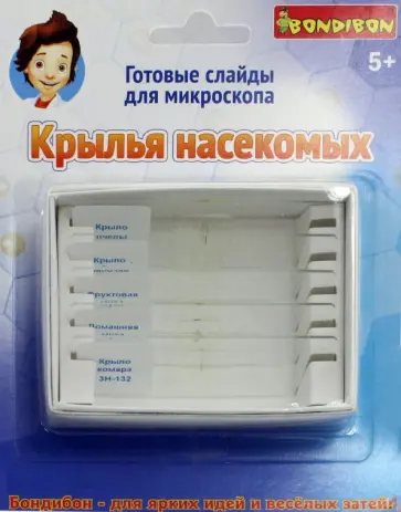 Слайды для микроскопа "Насекомые" (PS55/ВВ2709) обложка книги