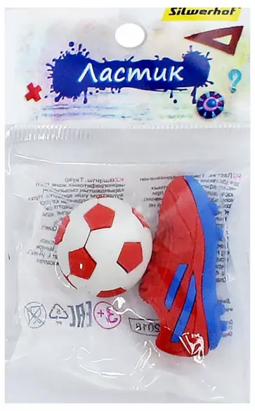 Набор ластиков "Футбол" (181126) обложка книги