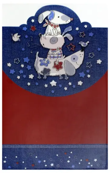 Папка для тетрадей А4 "ЗВЕРУШКИ" липучка (47022) обложка книги