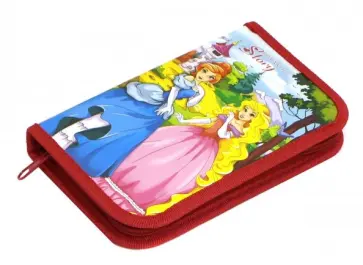 Пенал 1 отделение "СЧАСТЛИВЫЕ ПРИНЦЕССЫ" ламинированный картон (ПН-0385) обложка книги