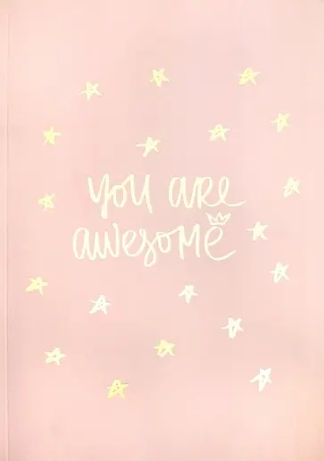 Тетрадь "You Are" (с золотыми буквами, А4, 28 листов, клетка) Тетрадь "You Are" (с золотыми буквами, А4, 28 листов, клетка) обложка книги