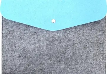 Папка А4 из фетра (серо-голубая) обложка книги