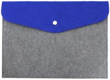 Папка А4 из фетра (серо-синяя) обложка книги