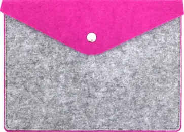 Папка А5 из фетра розовая обложка книги