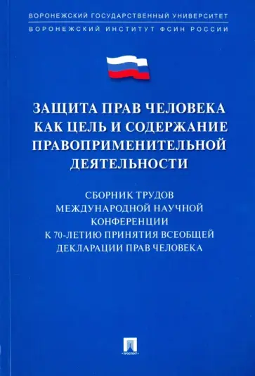 Защита прав человека как цель и содержание правоприменительной деятельности обложка книги