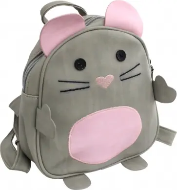 Рюкзак "Мышка серый", искусственная кожа (46397) обложка книги