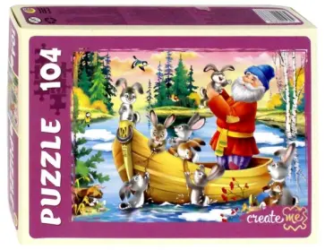 Puzzle-104 "ДЕД МАЗАЙ И ЗАЙЦЫ" (П104-8738) обложка книги