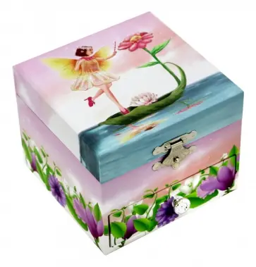 Шкатулка музыкальная "Фея на цветке" (20000) (20030JK) обложка книги