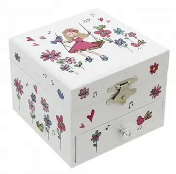 Шкатулка музыкальная "Девочка на качелях" (20000) (20096JK) обложка книги