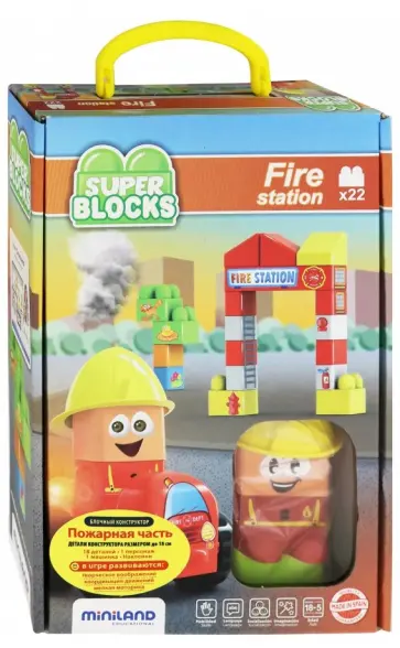 Конструктор блочный Пожарная станция Super (32352) обложка книги