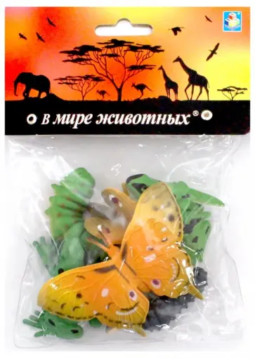 Набор игровой "Лягушки и бабочки" 8 штук (Т10494) обложка книги