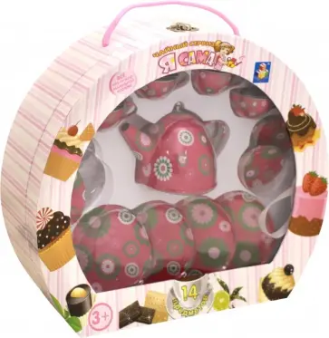 Игрушечный чайный сервиз (14 предметов) (Т58758) обложка книги