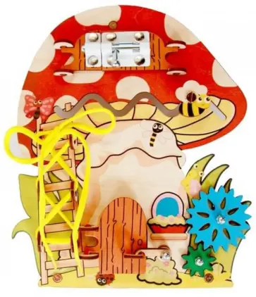 Развивающая доска "БИЗИ-ГРИБ" (0033) Развивающая доска "БИЗИ-ГРИБ" (0033) обложка книги