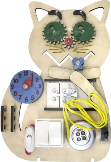 Развивающая доска "Бизи-Кот" Развивающая доска "Бизи-Кот" обложка книги