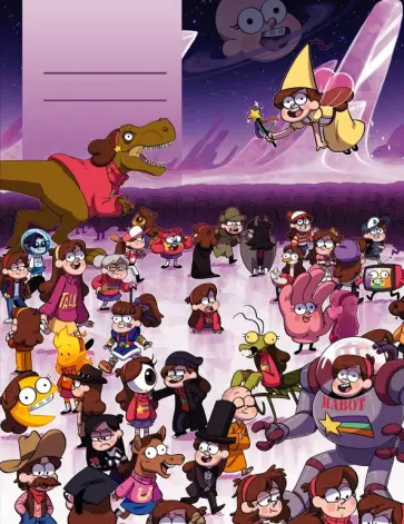 Тетрадь общая "Гравити Фолз. Вселенная Мэйб-эл" (48 листов, А5, клетка) обложка книги