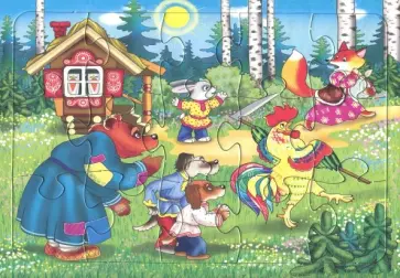 Пазл-15 "Заюшкина избушка" (П-1524) обложка книги