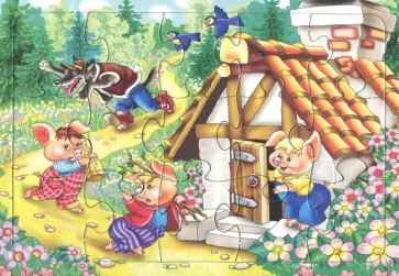 Пазл-15. Три поросёнка обложка книги