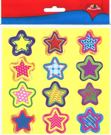 Наклейки поощрительные для школы и детского сада Звездочки, 36 штук обложка книги