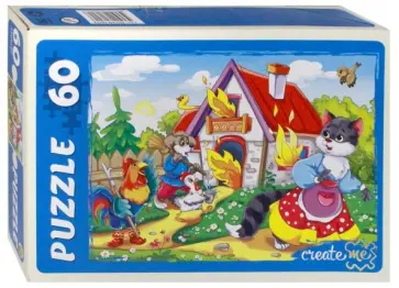 Puzzle-60 "Кошкин дом" (ПУ60-0621) обложка книги