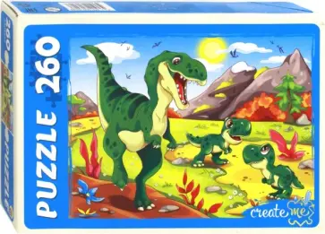 Puzzle-260 "Эпоха динозавров" (ПУ260-0640) обложка книги
