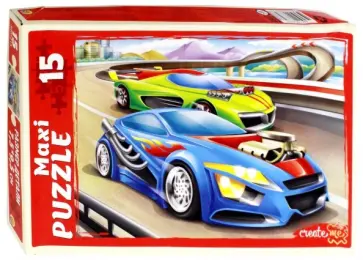 Maxi puzzle-15 "Гоночная трасса" (ПМ-6353) обложка книги
