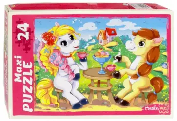 Maxi puzzle-24 Пони на празднике (ПМ-6361) обложка книги