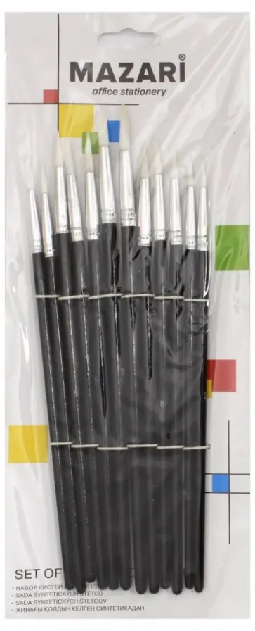 Набор кистей художественных 12 штук (M-5150) обложка книги