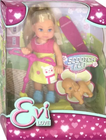Кукла "Еви на скутере" (+ скейт и собачка, в ассортименте) (5732295) Кукла "Еви на скутере" (+ скейт и собачка, в ассортименте) (5732295) обложка книги