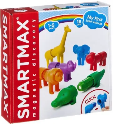 Магнитный конструктор "Мой первый Сафари-зоопарк" (SMX 220) обложка книги