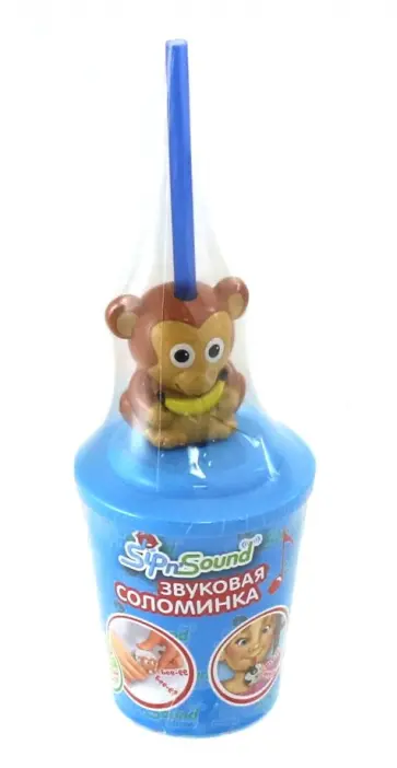 Звуковая соломинка "Обезьянка" (16003-2) обложка книги