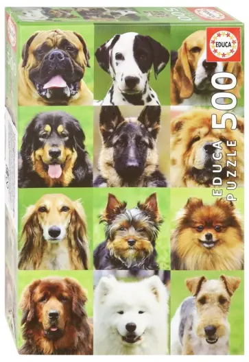 Пазл-500 "Коллаж собаки" (17963) обложка книги