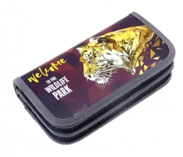 Пенал "Тигр на мозаике", 2 отделения (ПН-1851) обложка книги