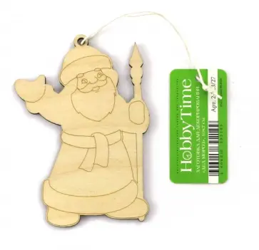 Заготовка для декорирования "Дед Мороз" (10х7 см) (2-743/27) обложка книги