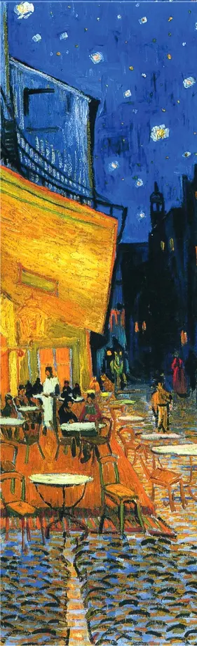 Закладка с резинкой "Ван Гог. Ночная терраса кафе" обложка книги