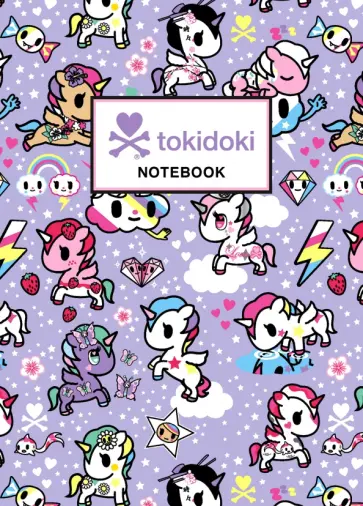 Блокнот "Единорожка", А5, в точку обложка книги