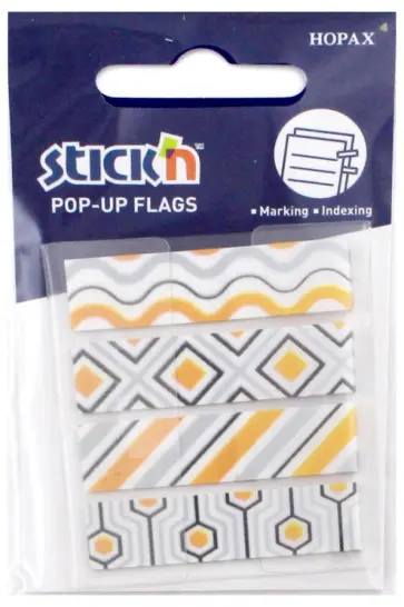 Закладки самоклеящиеся пластиковые 20 листов, 4 цветов (26087) обложка книги