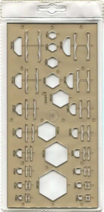 Шаблон "Гайки - тип 1" (418) (25404-S) обложка книги