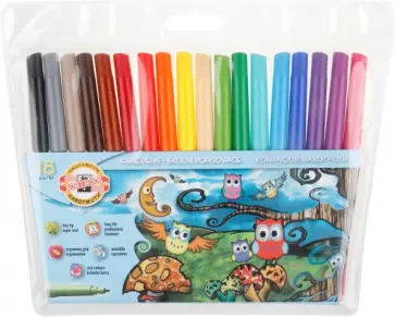Фломастеры Совы, 18 цветов обложка книги
