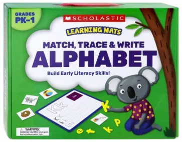 Learning Mats: Match, Trace & Write the Alphabet обложка книги
