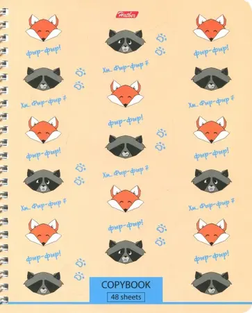 Тетрадь общая "Фырфыр и КО" (48 листов, клетка, А5, гребень, в ассортименте) (48Т5В1гр) обложка книги