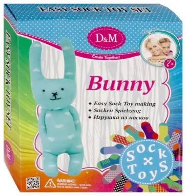 Набор для создания игрушки из носков "Кролик" (68579) обложка книги