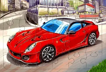 Пазл-24 "Легковой автомобиль Феррари" (П-2433) обложка книги