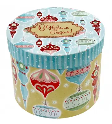 Подарочная коробка "Стеклянные сосульки" 16х16х12,5 см (78458) обложка книги