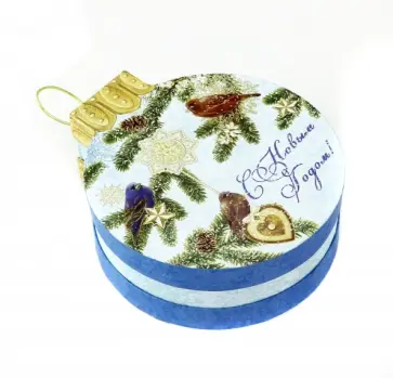 Коробка подарочная "Зимние птицы" 15х16,8х6 см (78470) обложка книги