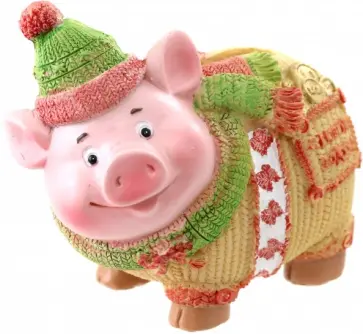 Копилка "Свин в шарфике" (77824) обложка книги