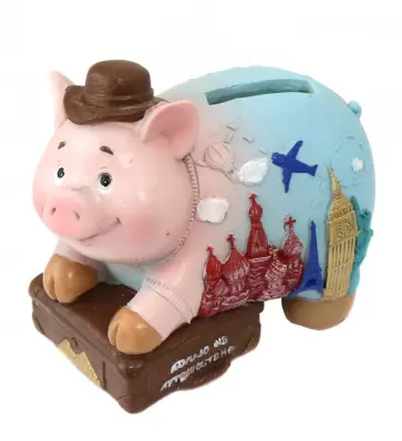 Копилка "Свин-путешественник" (77831) обложка книги